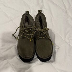 UGG Platform Olive Suede Shoes
